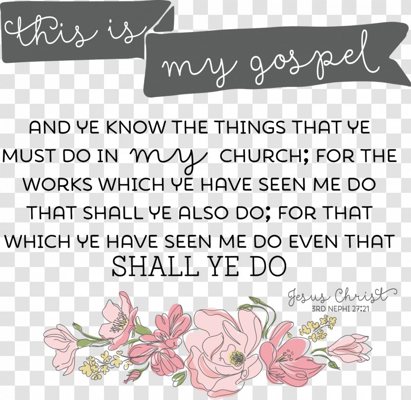 Book Of Mormon LDS General Conference The Church Jesus Christ Latter-day Saints Bible Young Women - Flowering Plant - Gospel Transparent PNG