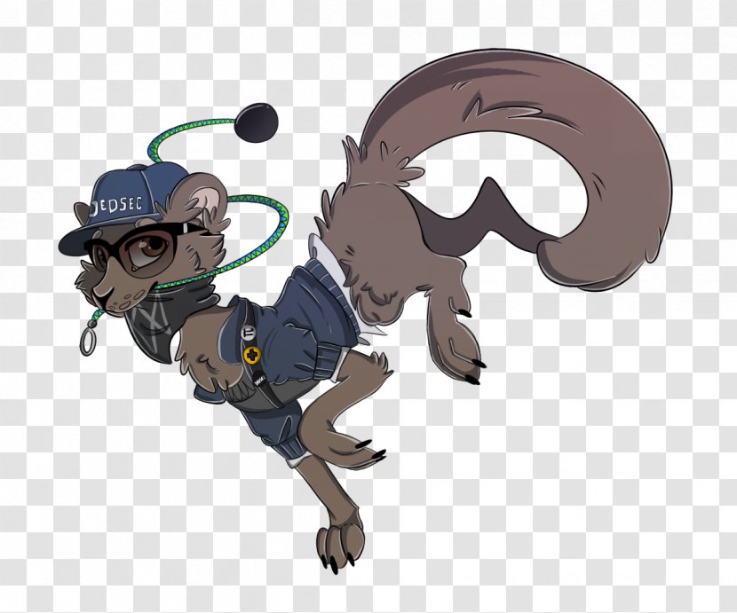 Watch Dogs 2 Ferret Drawing - Horse Like Mammal Transparent PNG