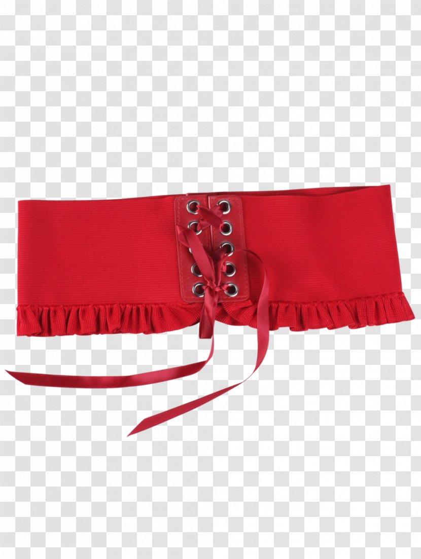 Clothing Accessories Belt Briefs Fashion - Red Lace Transparent PNG