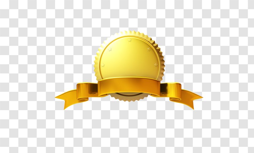 Gold Ribbon Clip Art - Badge Transparent PNG