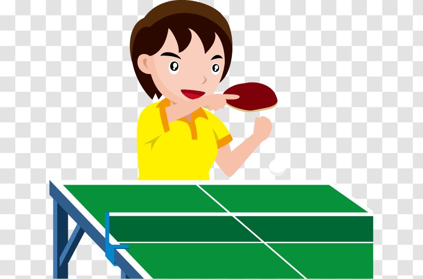 Ping Pong Clip Art - Heart - Table Tennis Transparent PNG