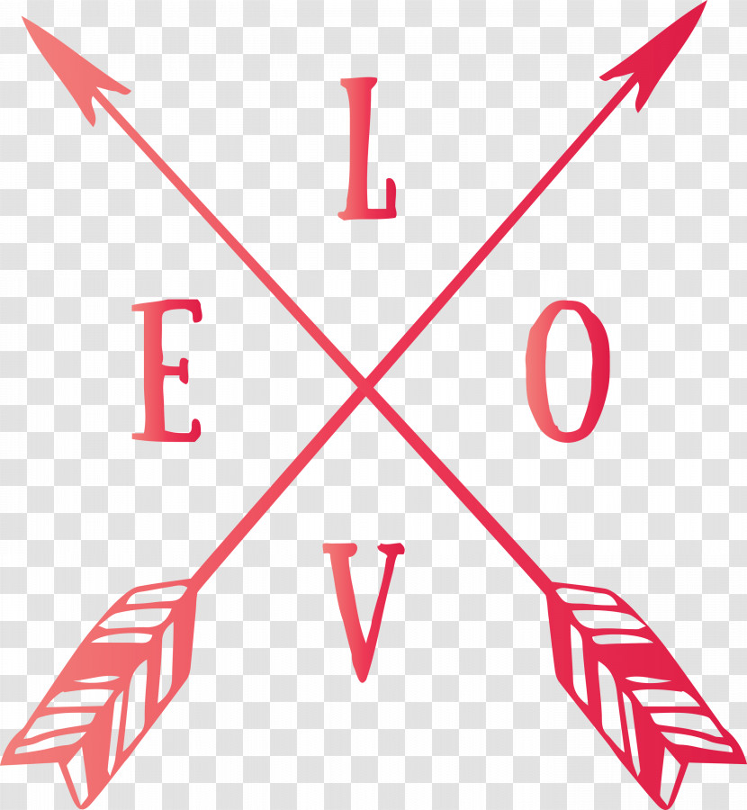 Love Cross Arrow Cross Arrow With Love Cute Arrow With Word Transparent PNG