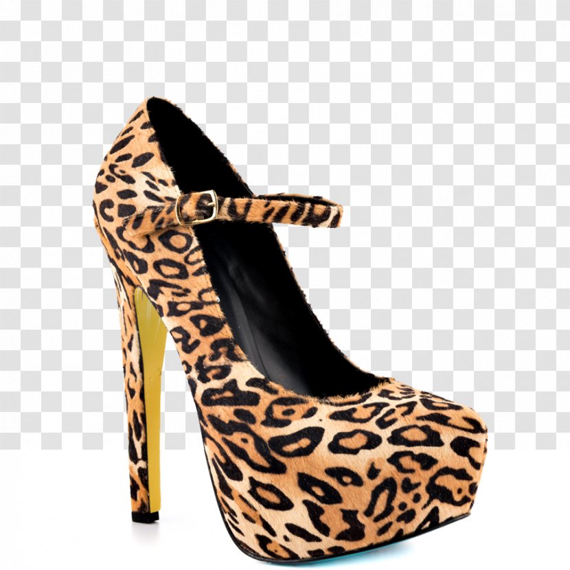 Leopard High-heeled Shoe Cheetah Animal Print Transparent PNG