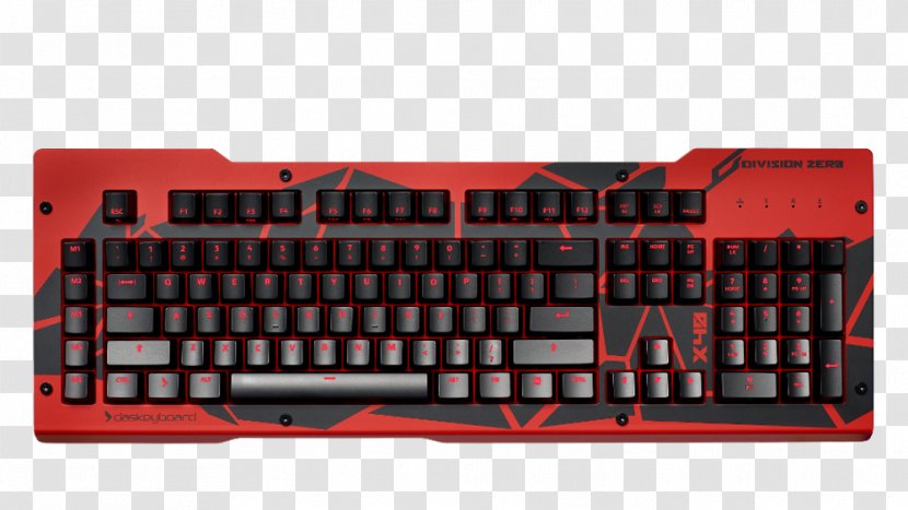 Computer Keyboard Das X40 RGB Color Model Gaming Keypad - Red - Keycap Transparent PNG