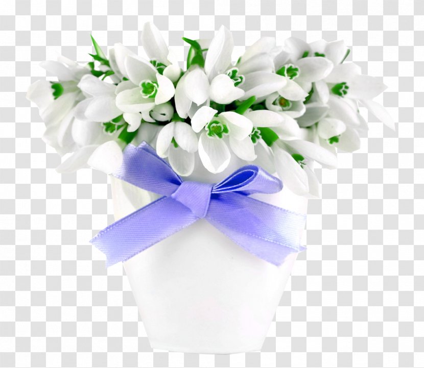 Snowdrop Flower Desktop Metaphor Mobile Phone Wallpaper - Frame - Elegant White Table Flowers Picture Material Transparent PNG