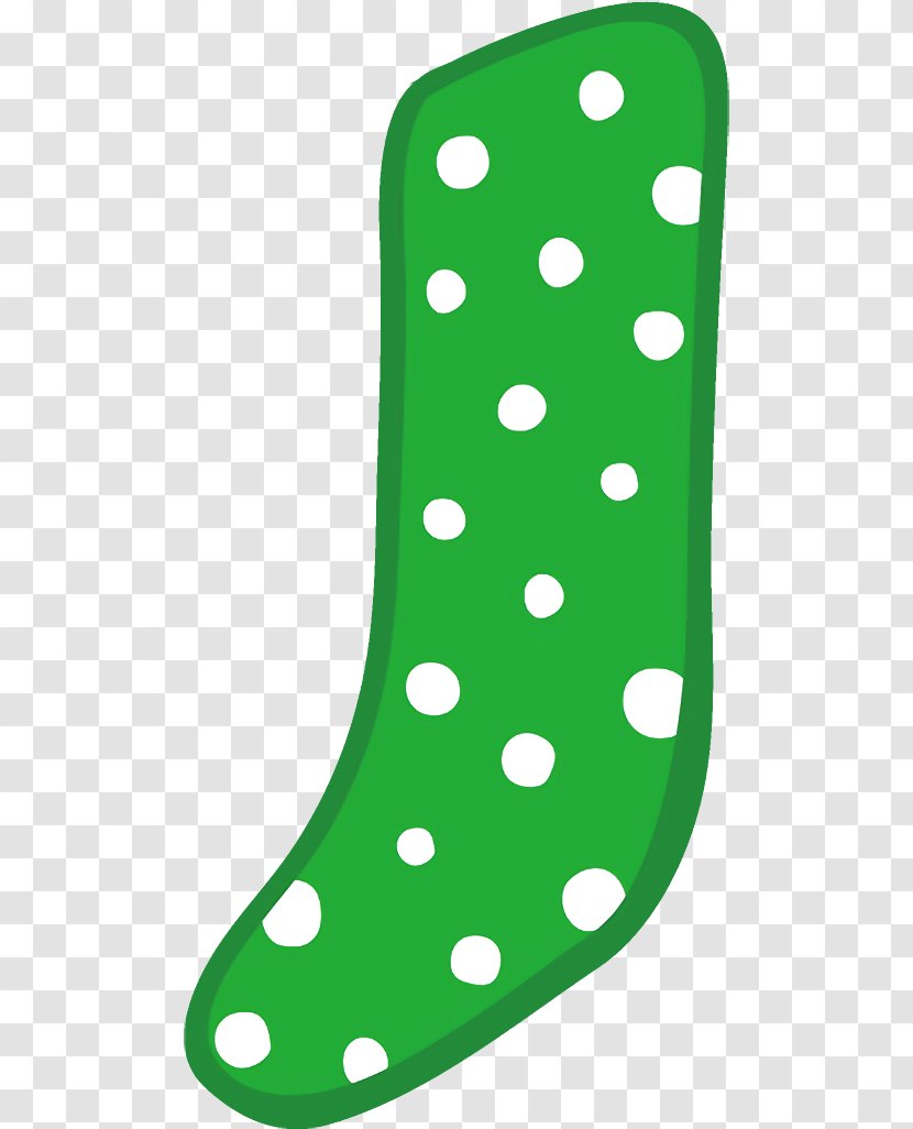 Christmas Stocking Socks - Polka Dot Green Transparent PNG