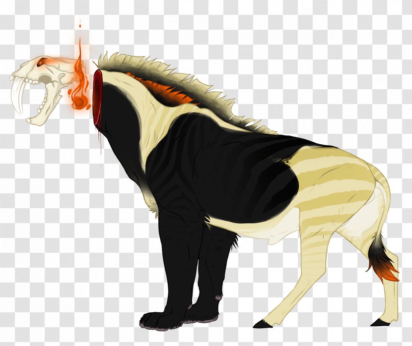 Demon Chimera Saber-toothed Tiger Mustang Pack Animal - Horse Transparent PNG