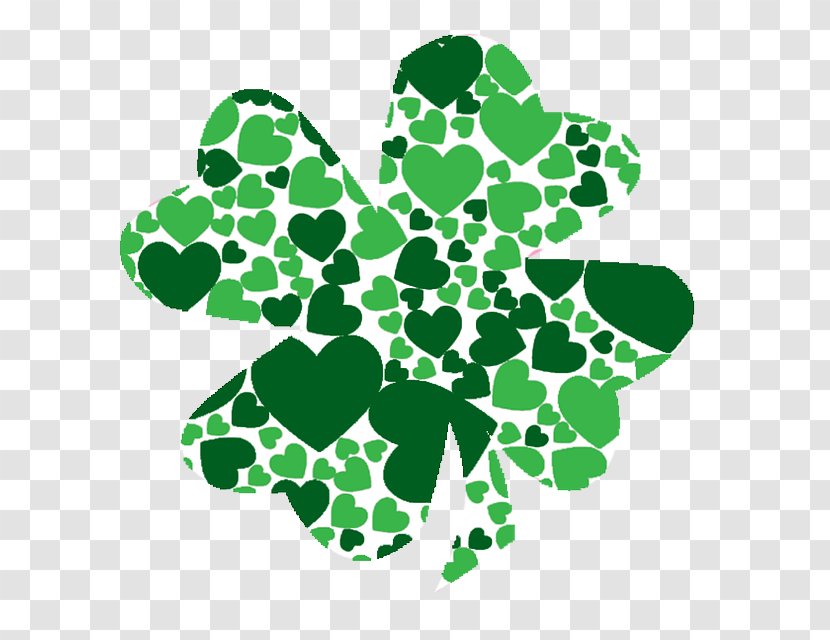 Ireland Shamrock Saint Patrick's Day Heart Clip Art - Patrick S - March Transparent PNG