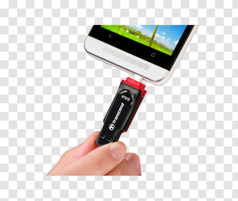 Transcend Information USB Flash Drives On-The-Go JetFlash 780 - Smartphone - Usb Transparent PNG