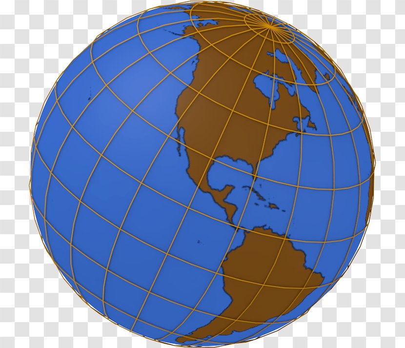 Earth Globe Northern Hemisphere Latitude Longitude - Zonal - Planeta Tierra Transparent PNG