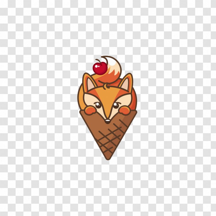 Ice Cream Drawing FOX - Fox Transparent PNG