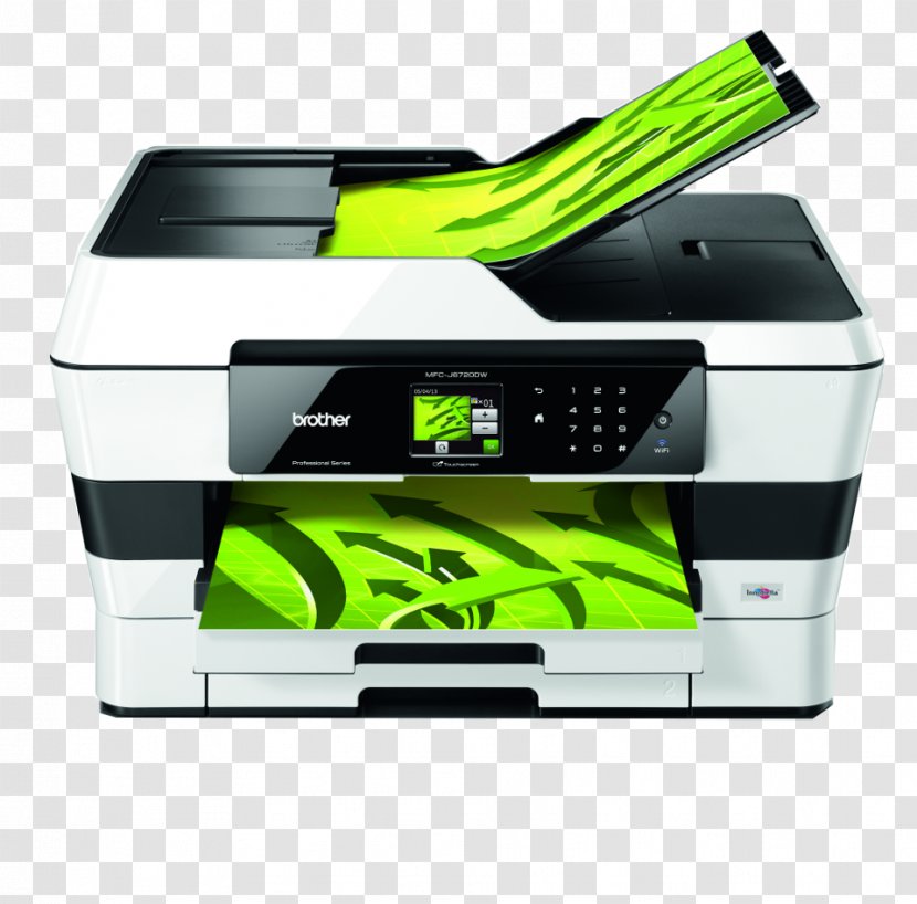 Multi-function Printer Brother Industries Inkjet Printing Image Scanner - Color Transparent PNG