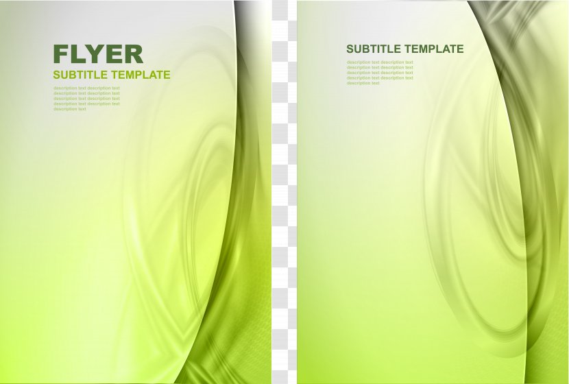 Green Euclidean Vector Fundal - Brochure - Background Transparent PNG