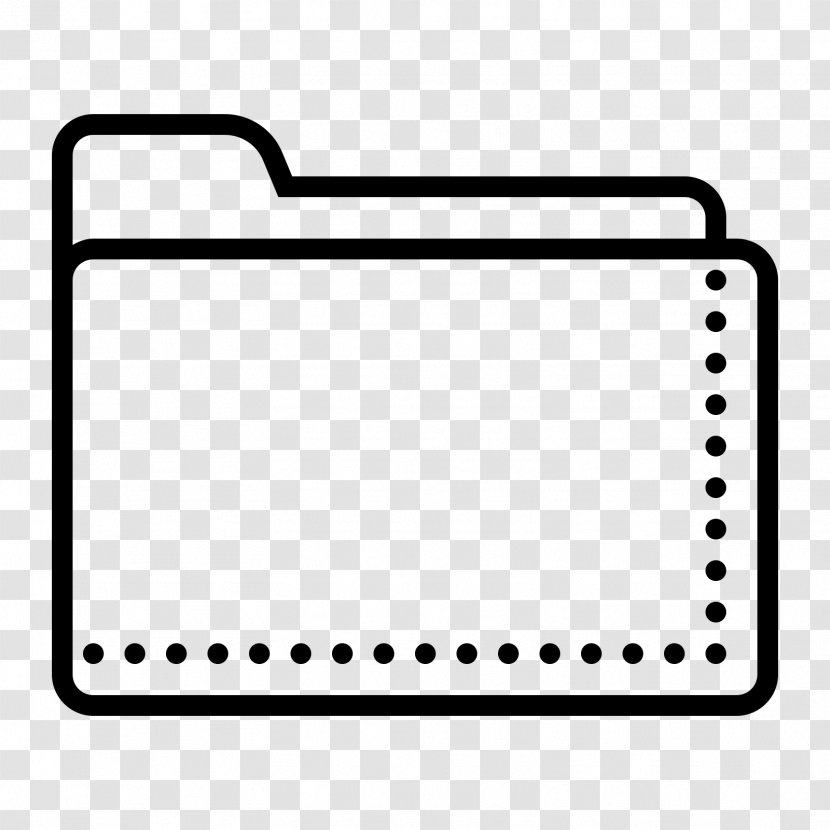 Black & White Directory - Folders Transparent PNG
