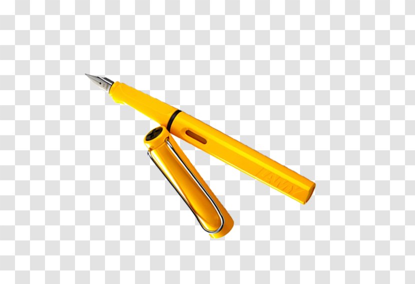Fountain Pen Yellow Transparent PNG
