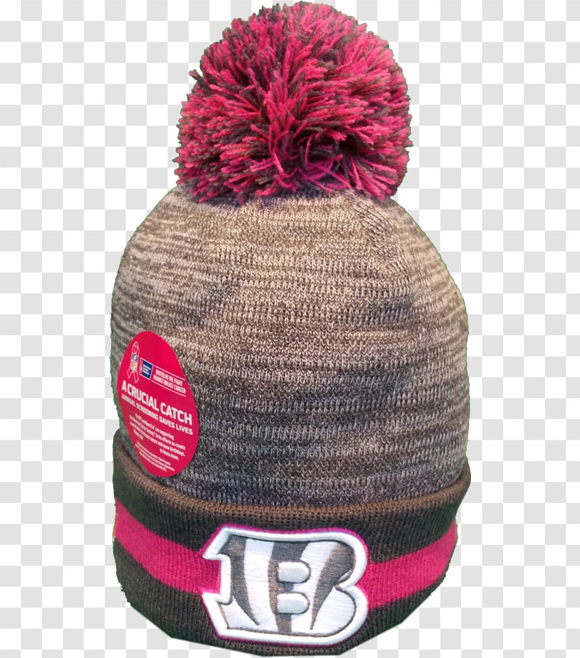 Woolen Knit Cap Beanie - Magenta - Cincinnati Bengals Transparent PNG