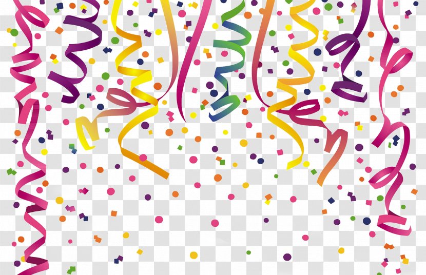 Party Popper Clip Art Birthday Serpentine Streamer - Carnival - Confetti Transparent PNG