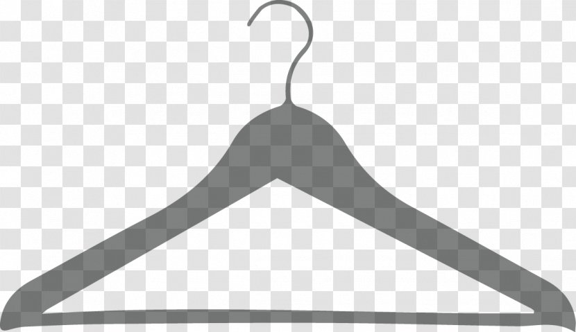 Line Angle Clothes Hanger Clip Art - Clothing Transparent PNG
