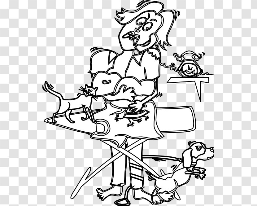 Black And White Mother Clip Art - Child - Busy Cliparts Transparent PNG