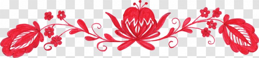 Flower Floral Design Clip Art - Red Transparent PNG