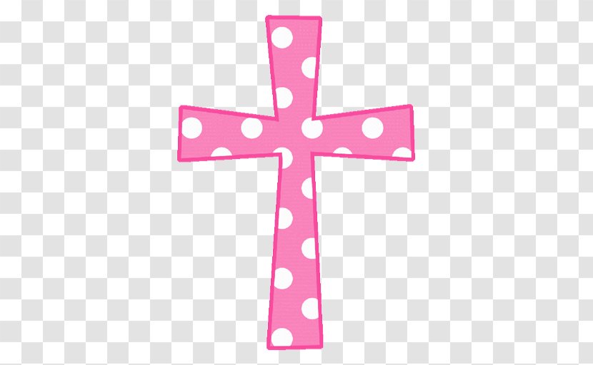 Baptism Eucharist Free Clip Art - Memorial Cross - Pink Cliparts Transparent PNG