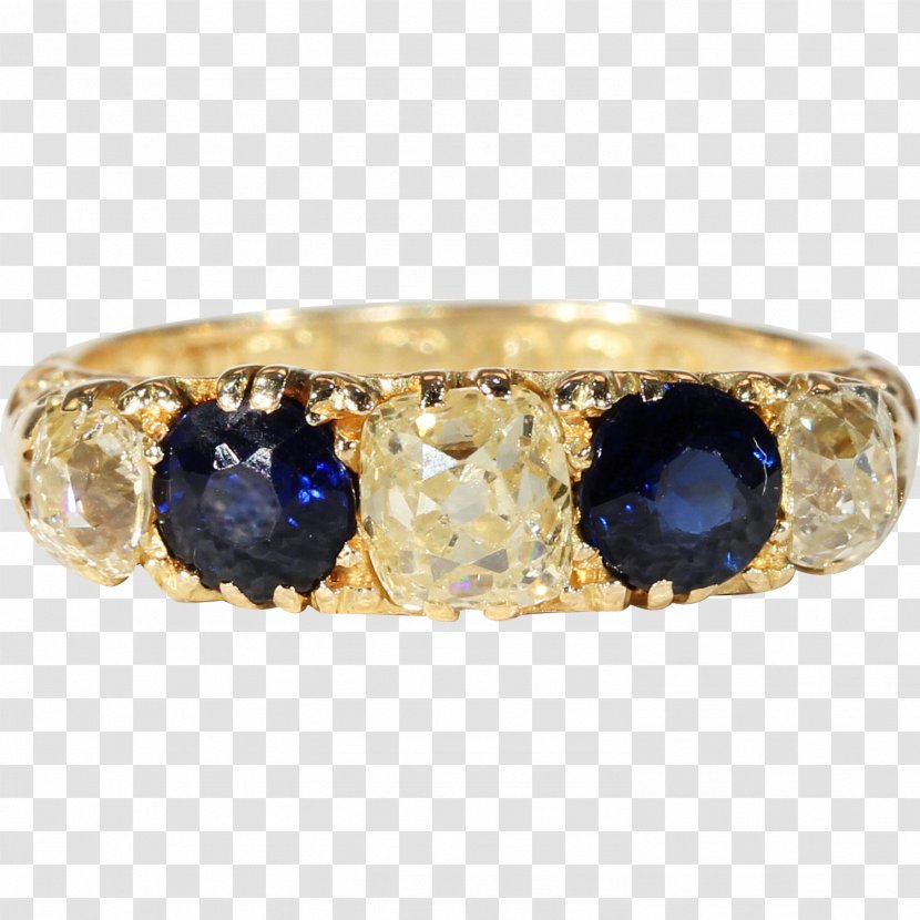 Sapphire Ring Jewellery Gold Estate Jewelry - Edwardian Era Transparent PNG