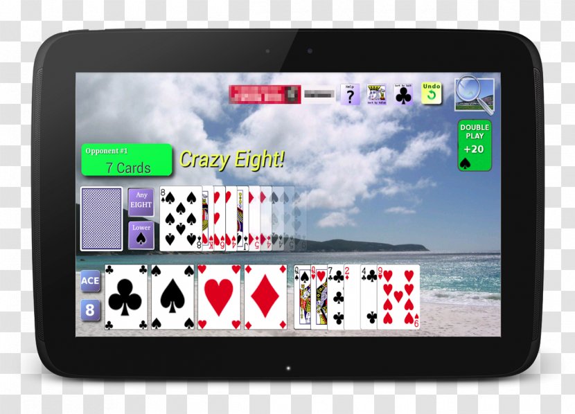 Card Game Display Device Multimedia Gambling Electronics - Watercolor - Beach Transparent PNG