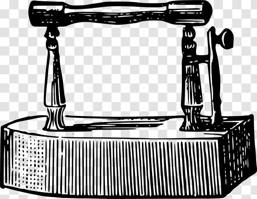 Hair Iron Clothes Vintage Clothing Drawing Clip Art - Antique Transparent PNG