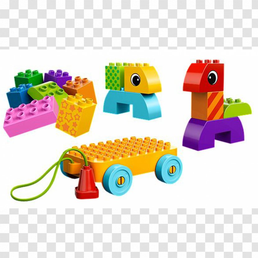 LEGO DUPLO Creative Play Toddler Build And Pull Along Set Toy Block - Online Shopping - Color Building Blocks Transparent PNG