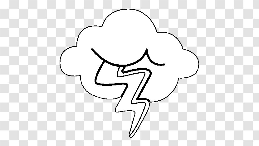 Drawing Cloud Lightning Lampo Coloring Book - Frame Transparent PNG