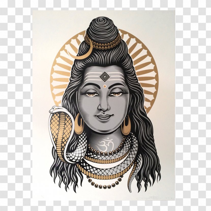Shiva Parvati Ganesha Screen Printing - Bhairava - SHIVA Transparent PNG