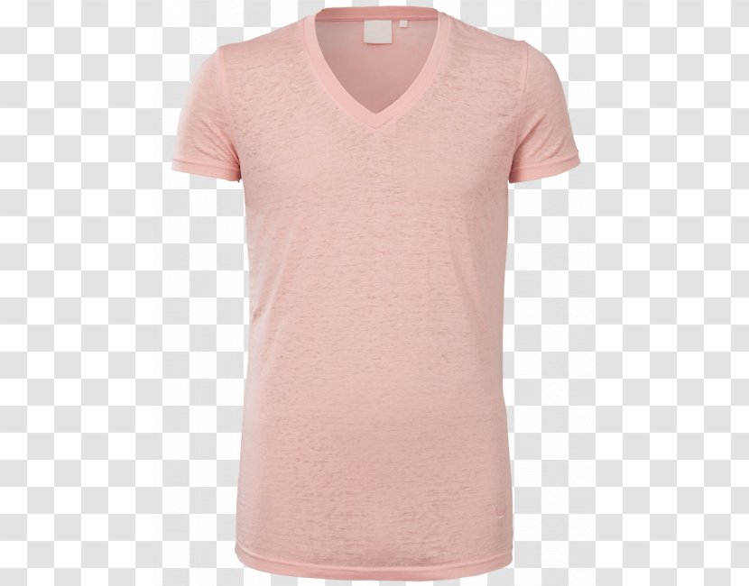 T-shirt Polo Shirt Sleeve Piqué - Fresh Nectarine Transparent PNG