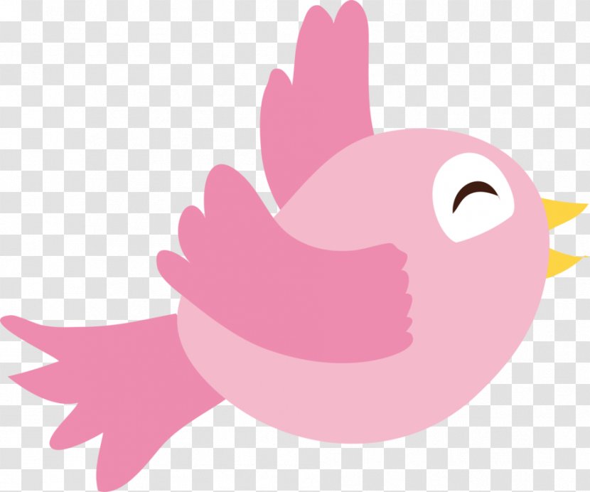 Bird Icon - Silhouette - Lovely Pink Transparent PNG