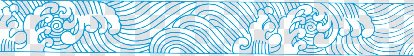 China Wind Wave Pattern - Aqua - Surface Water Transparent PNG