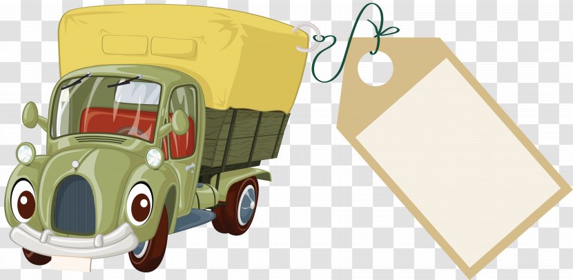 Cartoon Drawing Truck - Car - Seats Transparent PNG