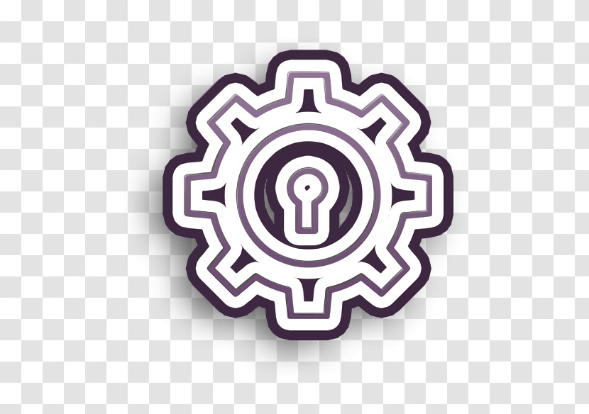 Cyber Icon Lock Icon Gear Icon Transparent PNG