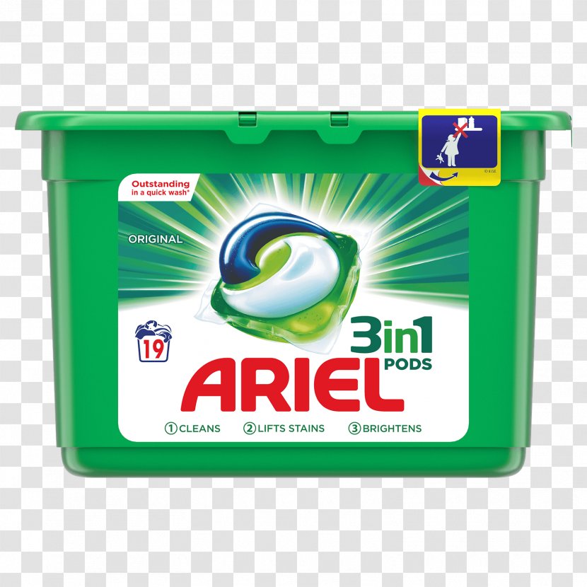 Ariel Laundry Detergent Bleach Stain Removal Transparent PNG