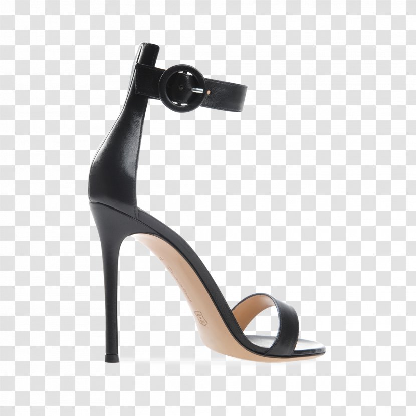 Heel Sandal Shoe - Black M Transparent PNG