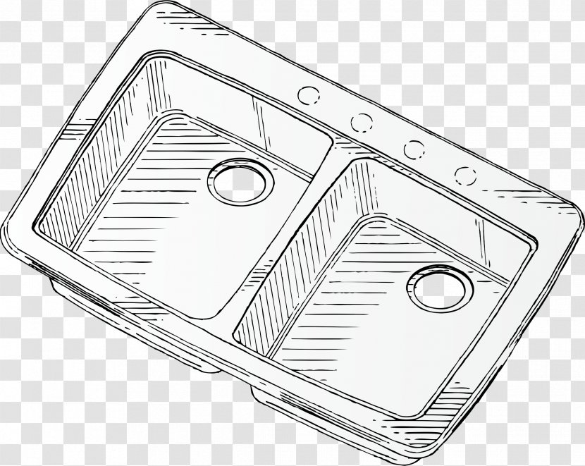 Kitchen Sink Tap Clip Art - Plumbing Fixture - Vector Transparent PNG