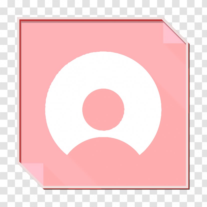 Social Media Icon - Peach - Rectangle Transparent PNG