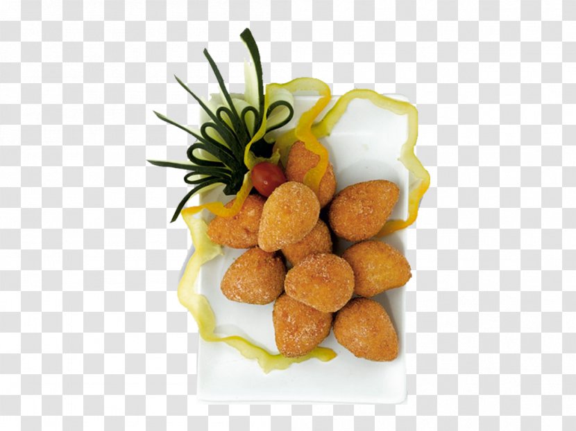 Vegetarian Cuisine Croquette Meatball Garnish Recipe - Food - Risotto Illustration Transparent PNG