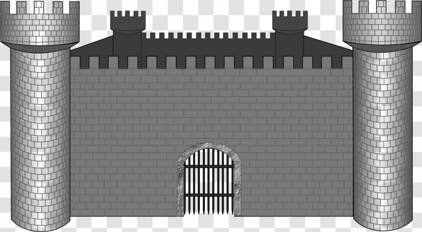Castle Fortification Stone Wall Clip Art - Cylinder - Gray Transparent PNG