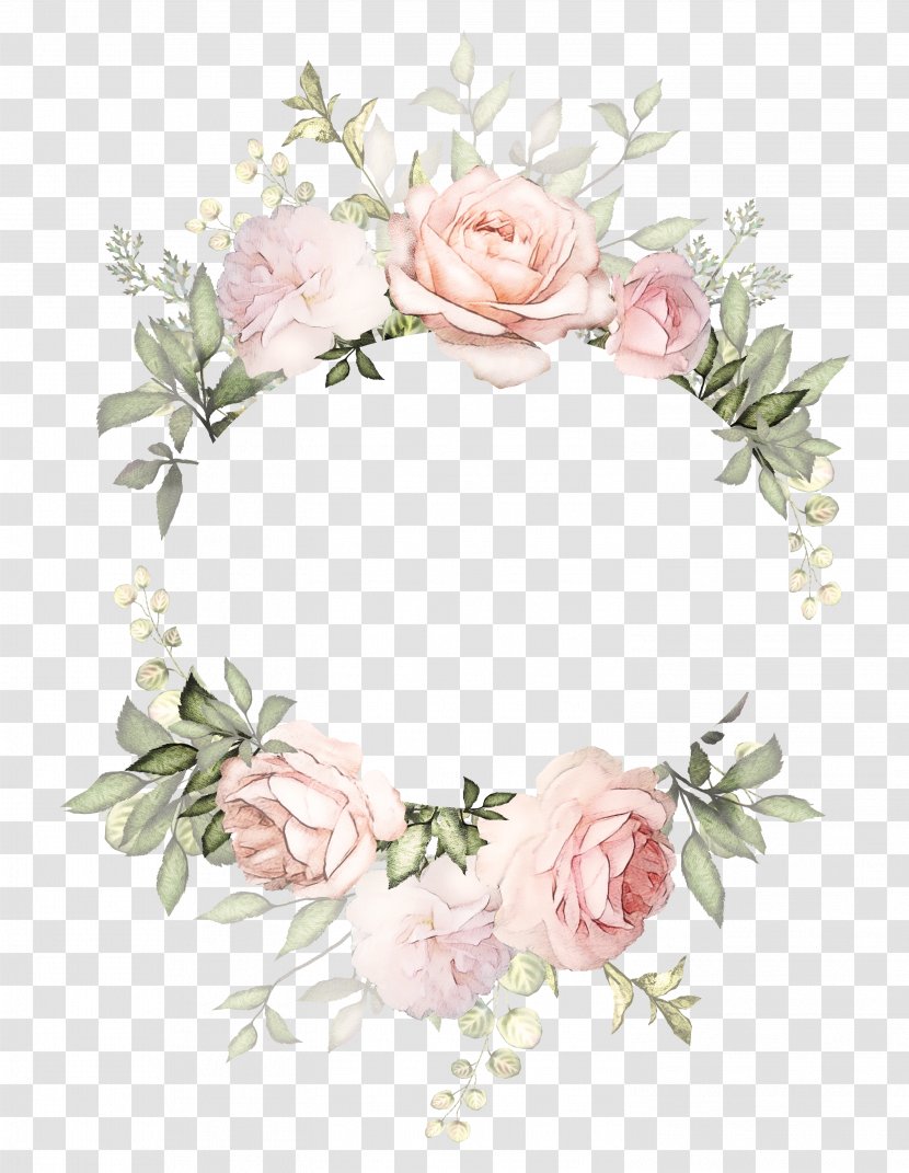 Wedding Invitation Flower Floral Design Wreath Illustration - Picture Frame Transparent PNG