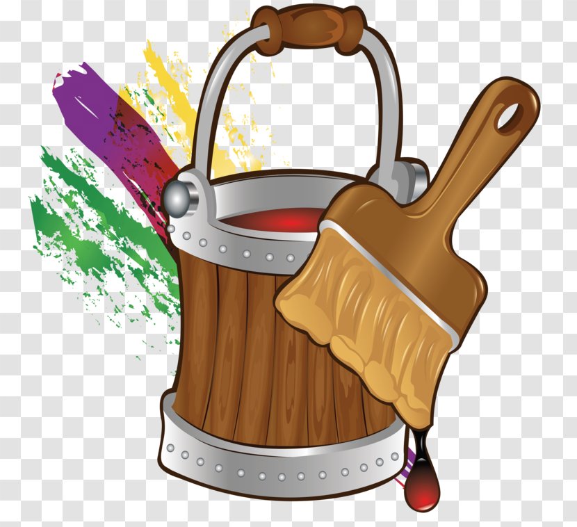 Paint Rollers Bucket Painting - Small Appliance Transparent PNG