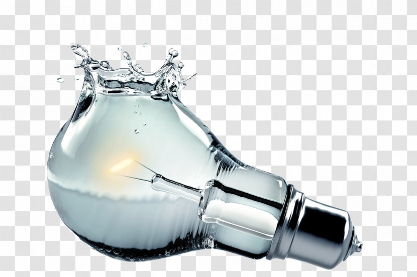 Incandescent Light Bulb LED Lamp - Water - Broken Transparent PNG