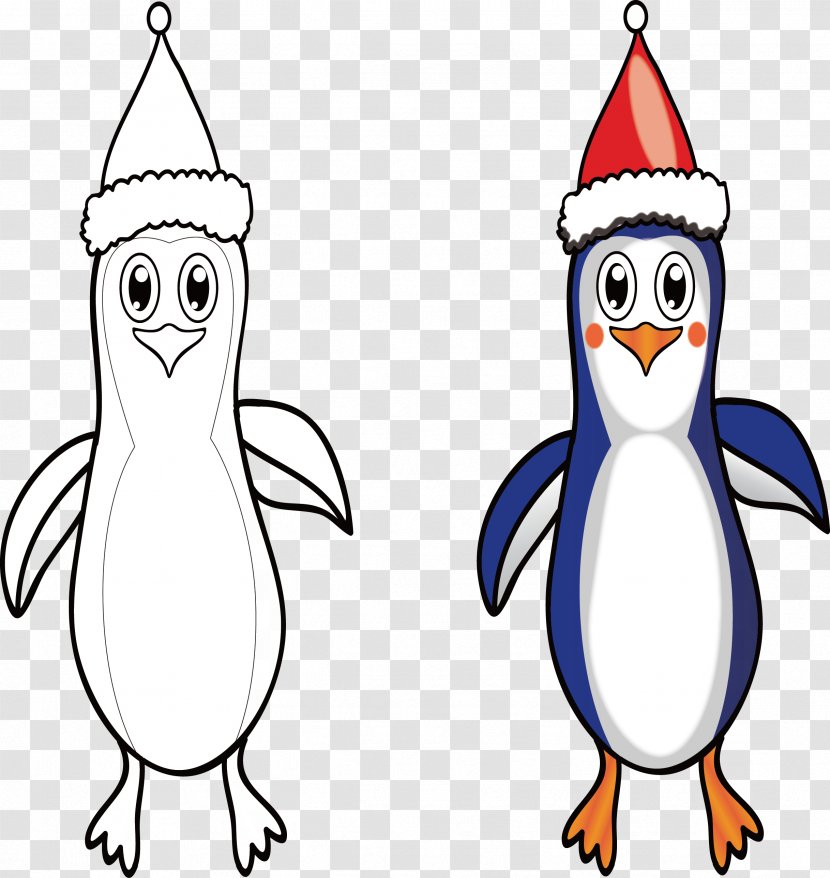 Penguin Cartoon Drawing Clip Art - Penguins Little Padding Transparent PNG