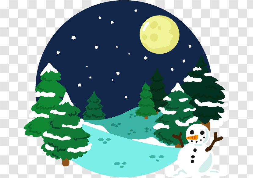 Snow Euclidean Vector Winter Landscape - Cloud - Snowy Night Background Transparent PNG