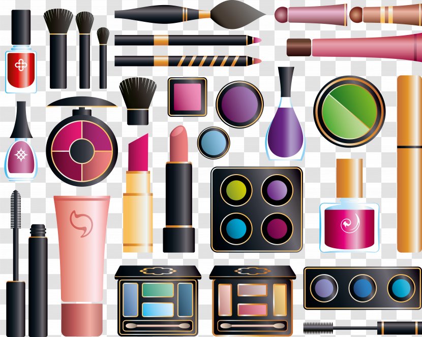 Cosmetics Make-Up Brushes Clip Art Rouge - Makeup Artist Transparent PNG