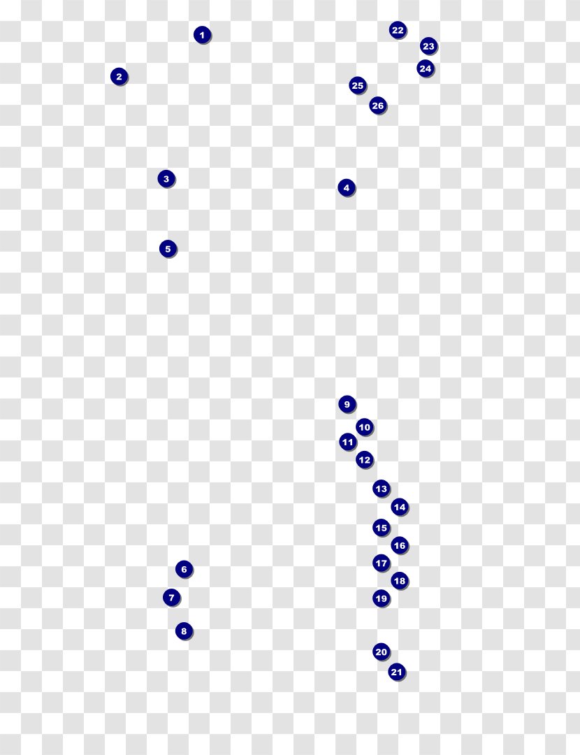 Line Point Angle Font - Blue - Dots Transparent PNG