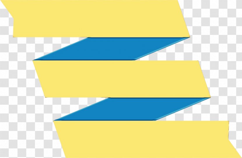 Yellow Blue Line Transparent PNG